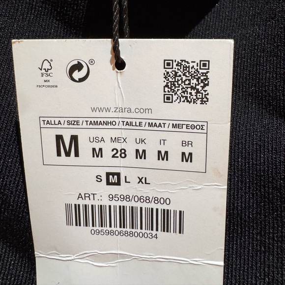 Zara Black Wrap Knit Halter Top - Picture 5 of 6